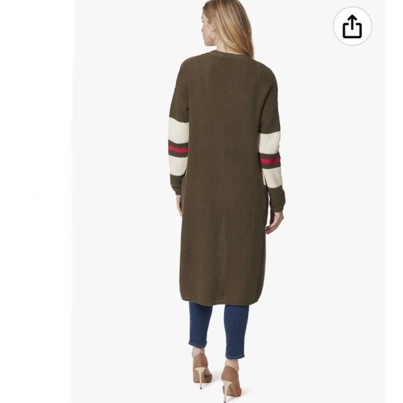 Jessica Simpson Marina Varsity cardigan duster - Picture 3 of 8